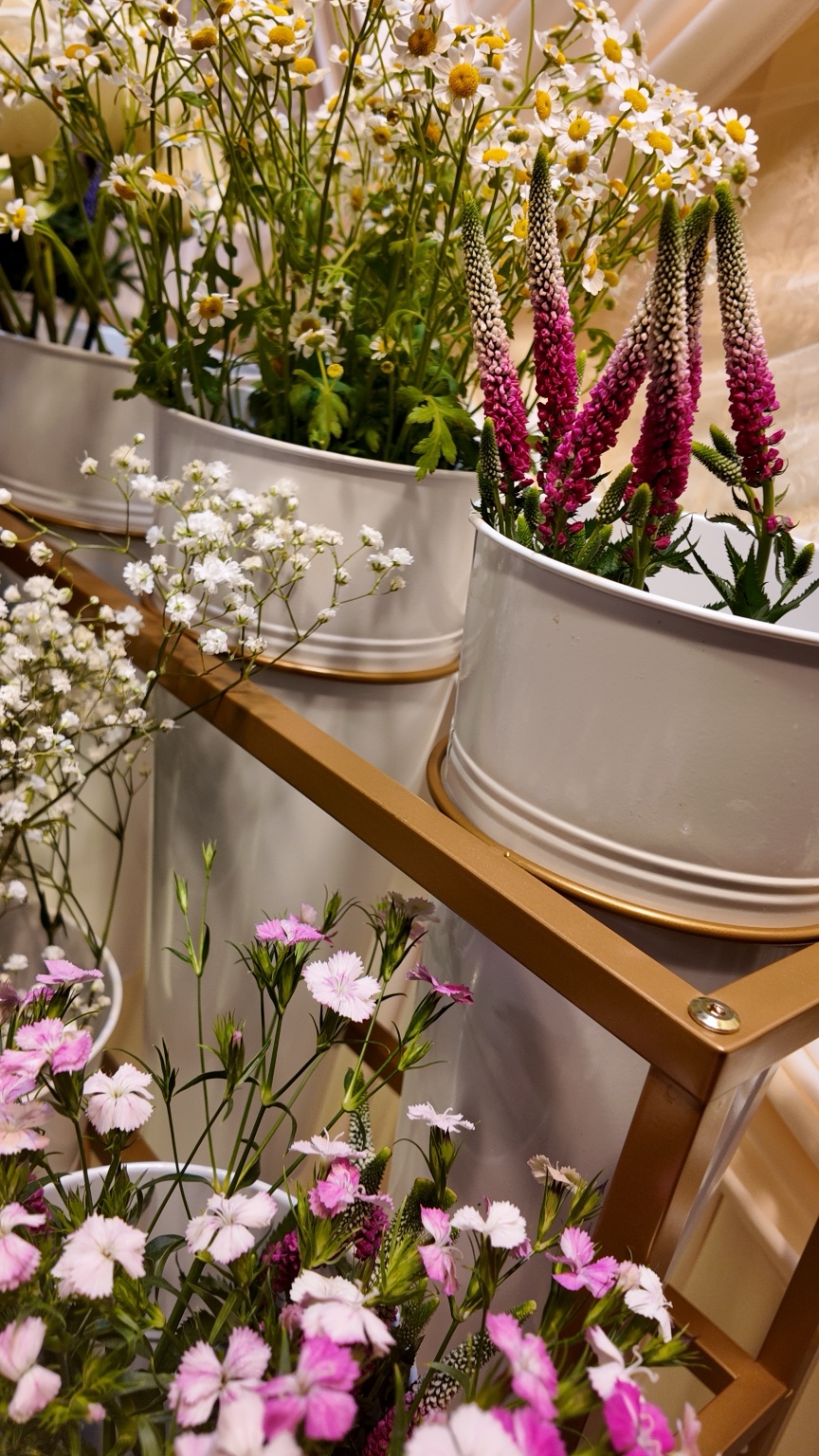 Close-up of fresh flowers displayed in a Mystic Blooms Bloom Bar