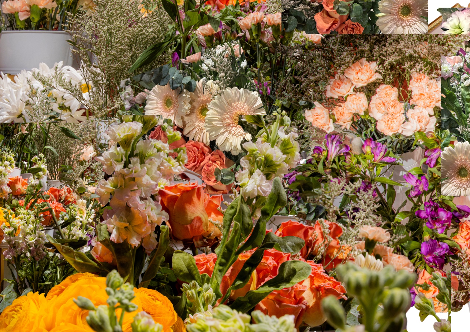 Colorful curated fresh flowers for a Mystic Blooms Bloom Bar