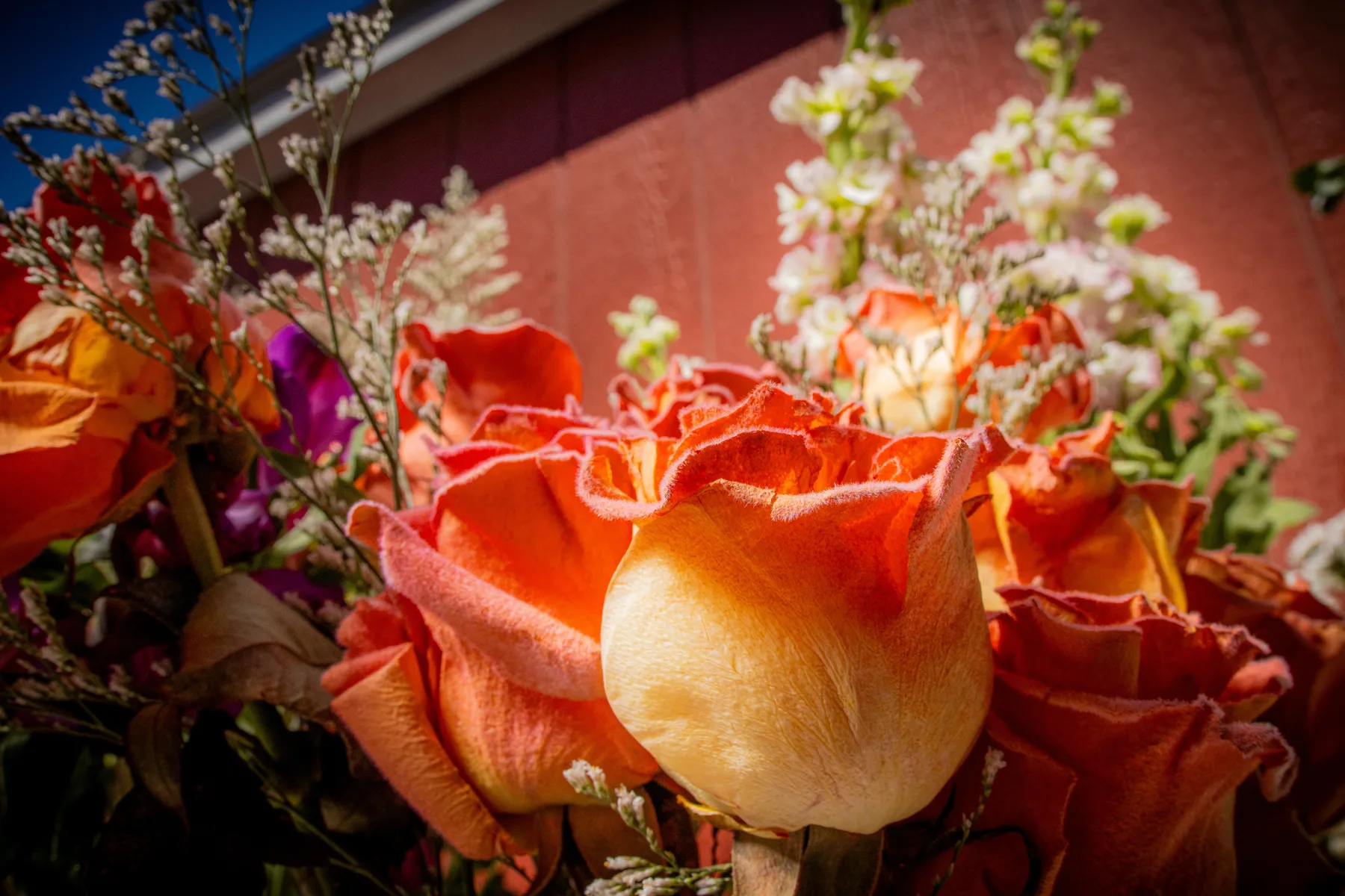 Colorful fresh flowers prepared for a Mystic Blooms Bloom Bar in Las Vegas